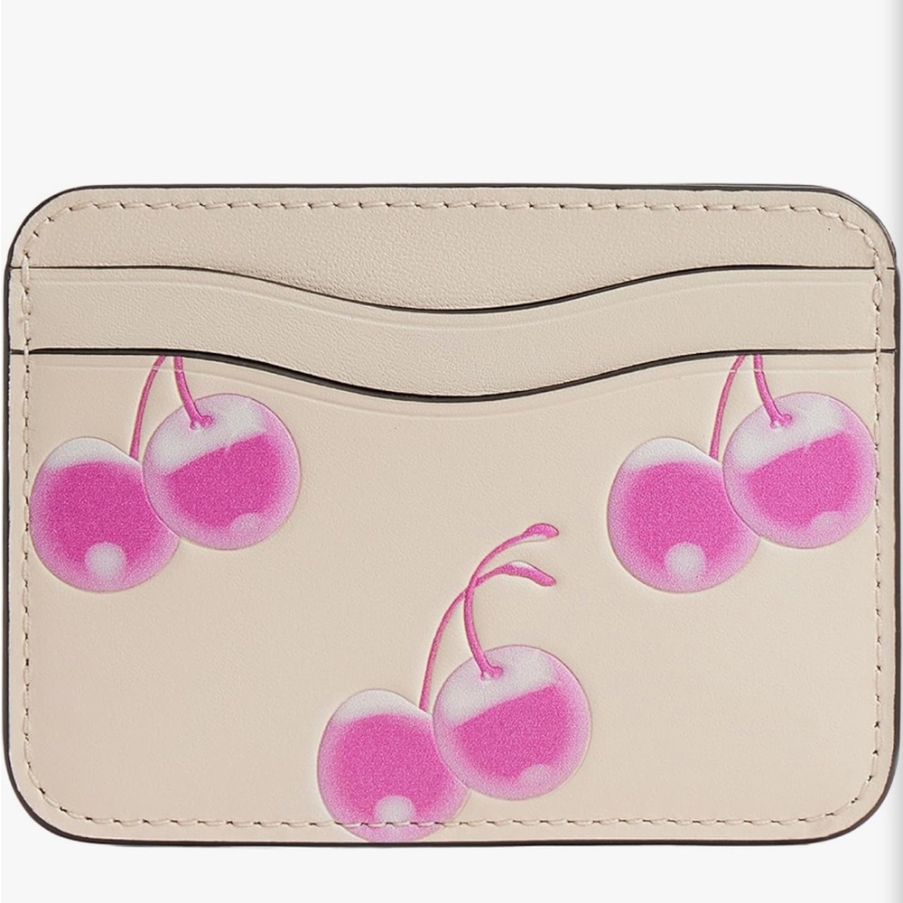 Coachtopia cherry pink card holder